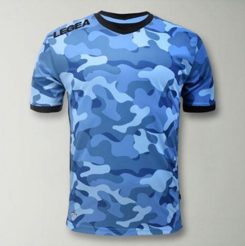 Legea Trikot Tolosa camouflage hellblau-schwarz